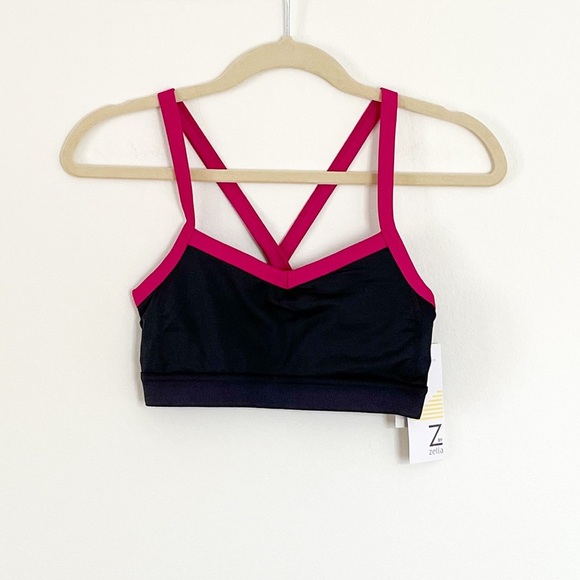 Z By Zella Zenobia Sports Bra Grey Ebony Sz XS NWT - Picture 3 of 4